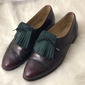 Vintage Wingtips with new suede fringe